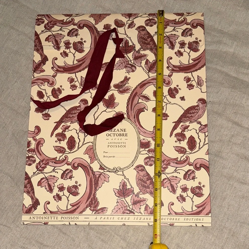 Three Sezane Gift Wrap Pouches